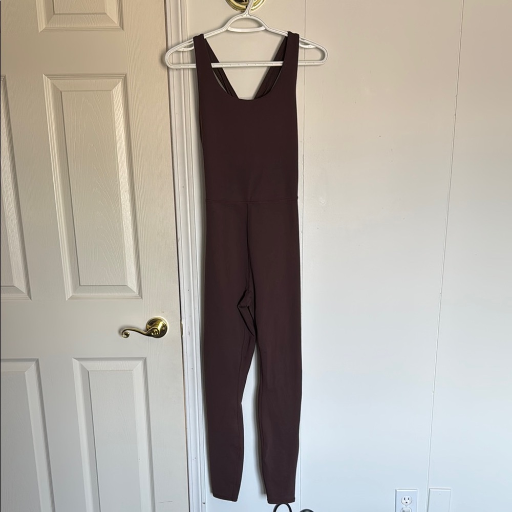 Fabletics Brown Jumpsuit (NWOT)